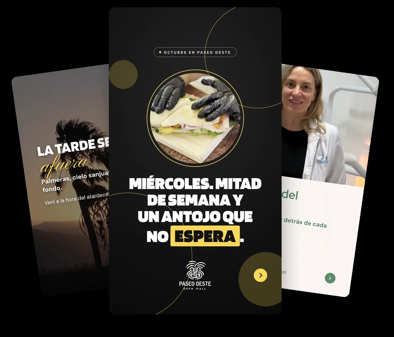 Piezas de redes diseñadas por B² para Paseo Oeste y Marcela Tomba